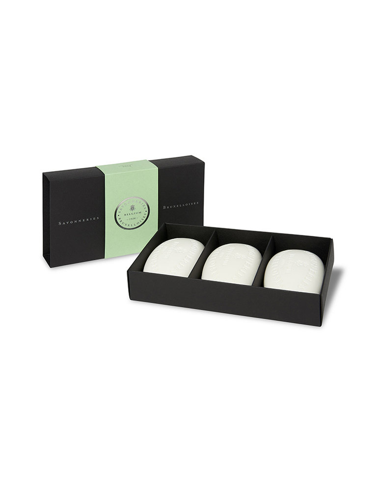 Savonneries Bruxelloises Fine soap gift box - fern (3 x 100 g)