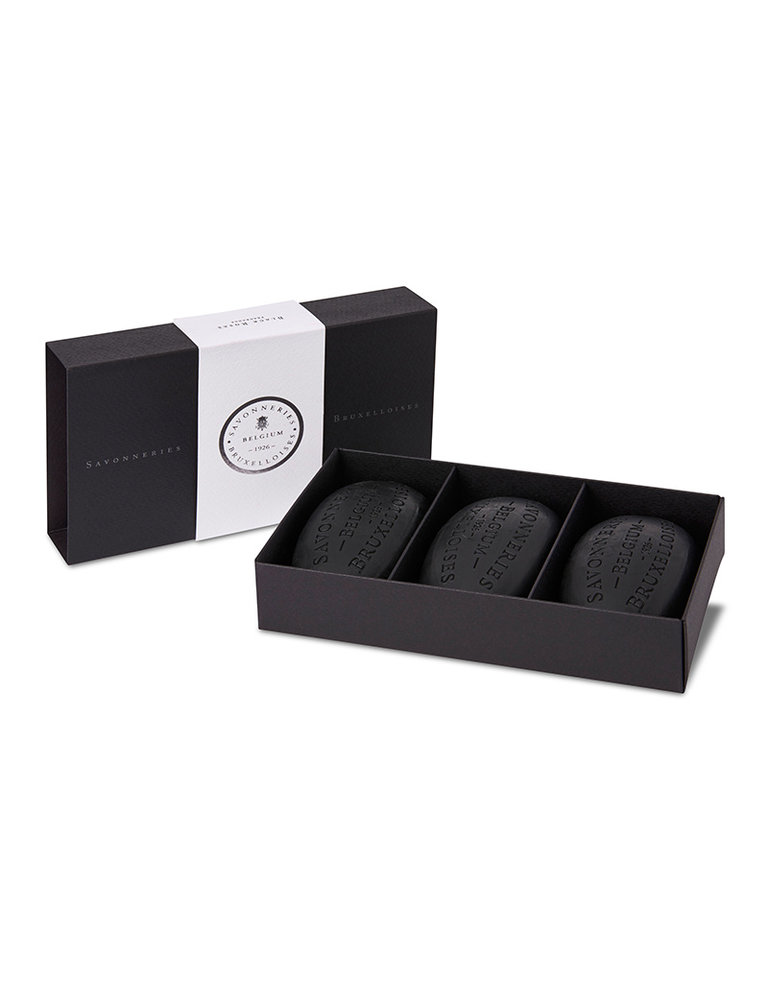 Savonneries Bruxelloises Fine soap gift box - black rose (3 x 100 g)