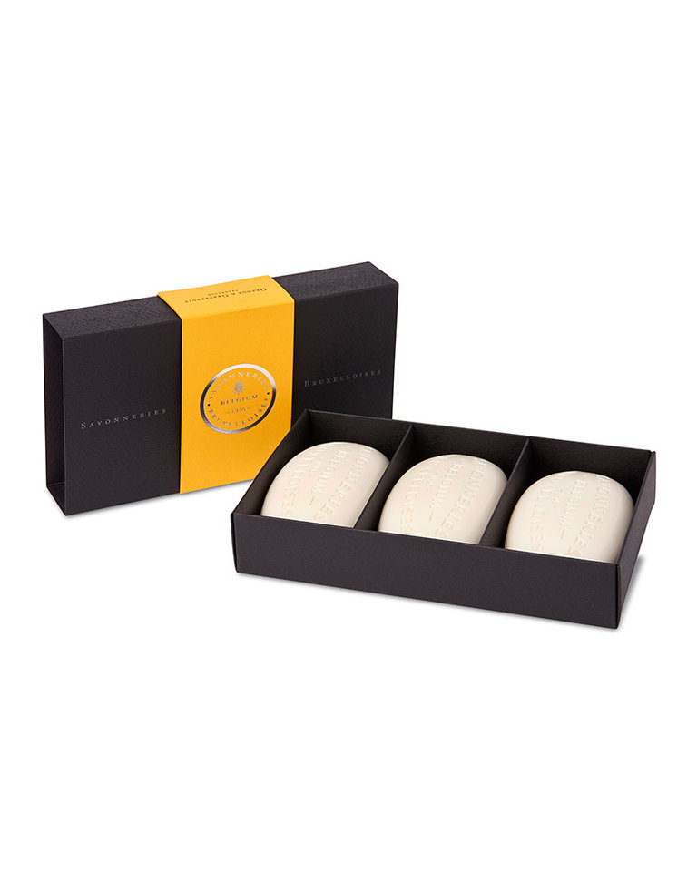 Savonneries Bruxelloises Fine soap gift box - orange grapefruit (3 x 100 g)