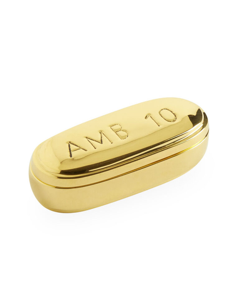 Jonathan Adler Brass pill box - Ambien