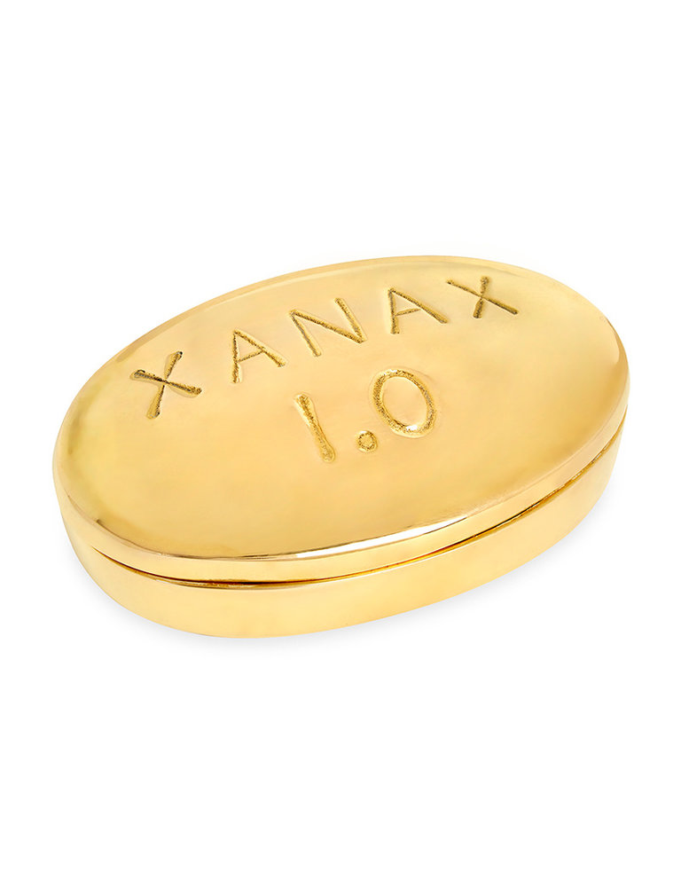 Jonathan Adler Brass box -xanax pill