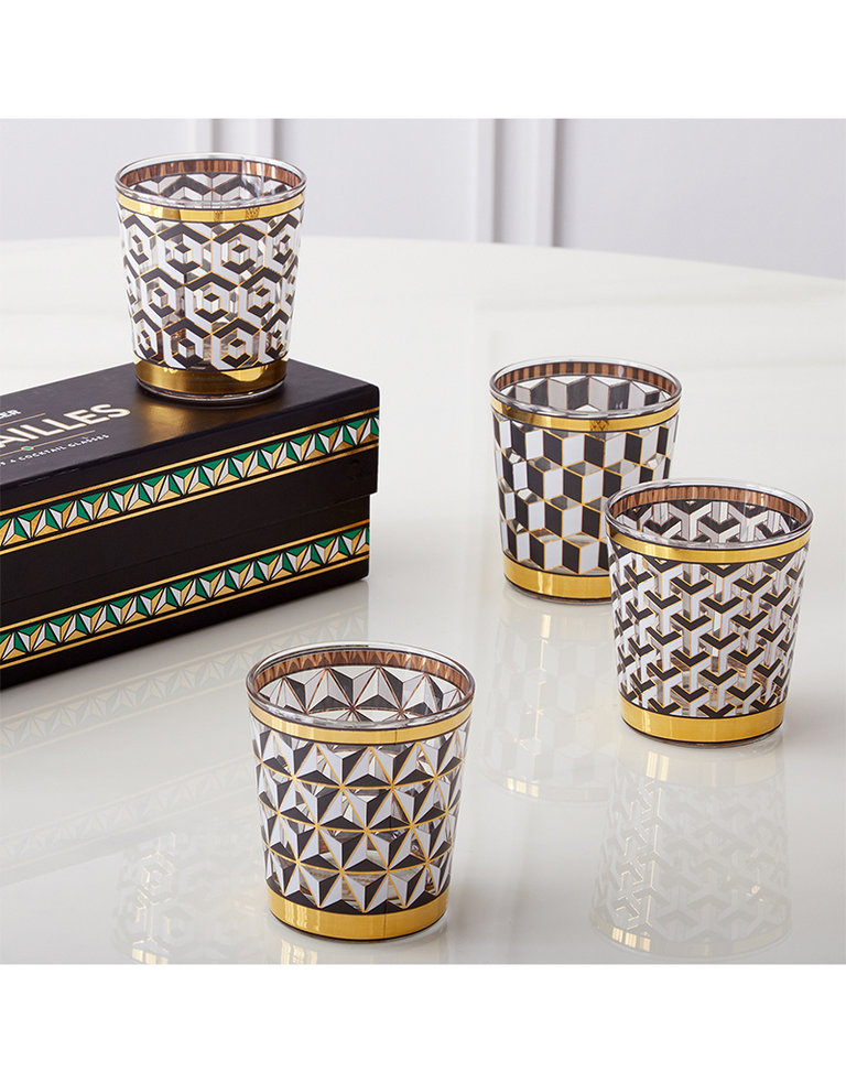 Jonathan Adler Versailles Glazenset – Set van 4