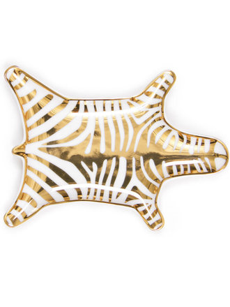 Jonathan Adler Gilded Zebra Schaaltje