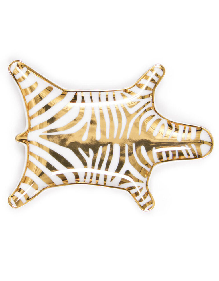 Jonathan Adler Zebra stacking dish - Gold