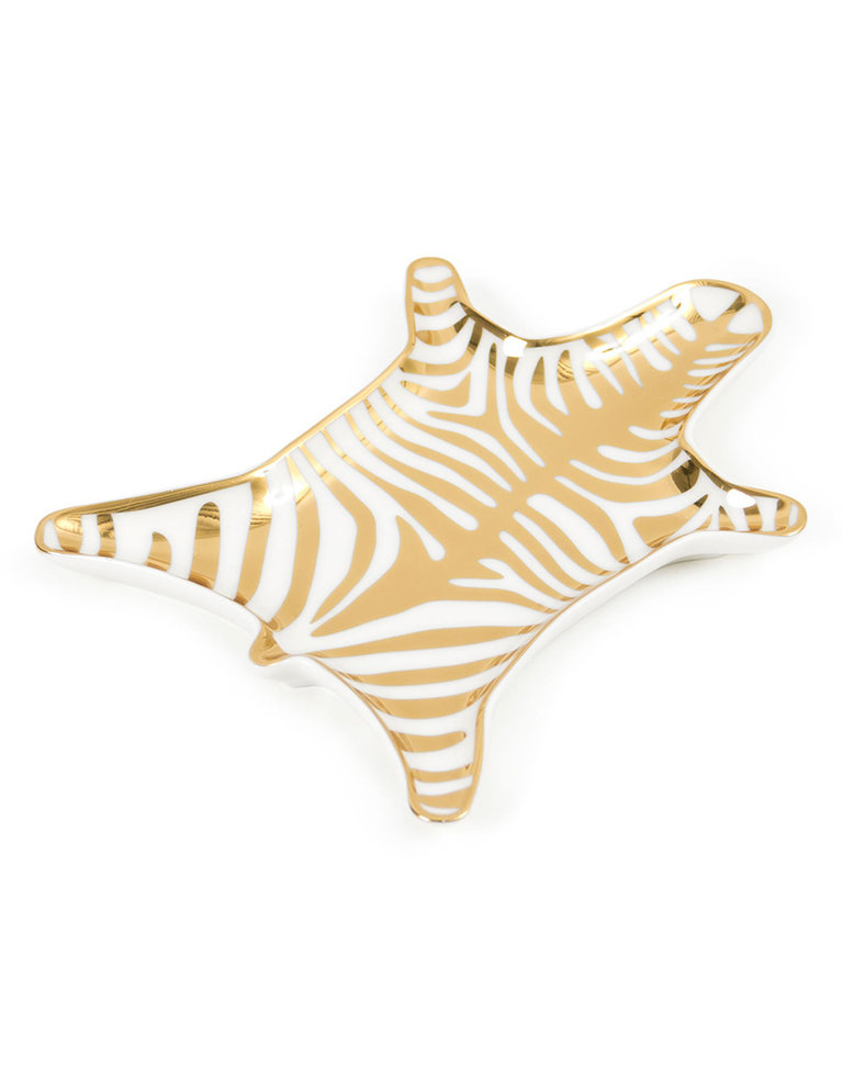 Jonathan Adler Gilded Zebra Dish