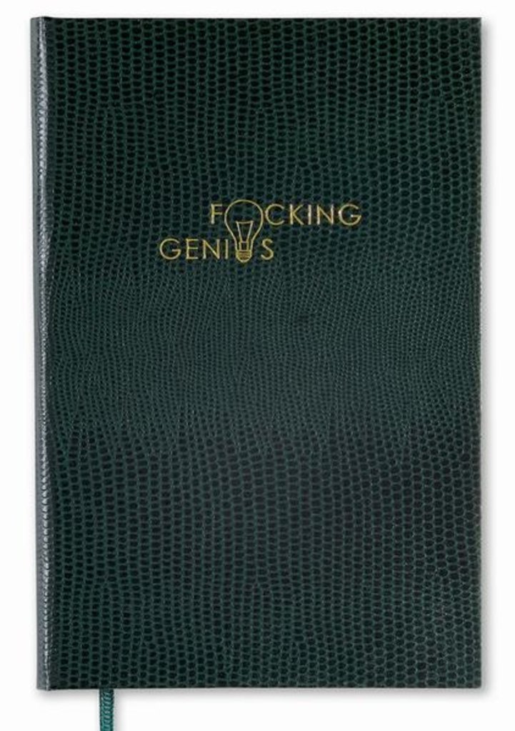 Sloane Stationery F*cking genius - pocket noteboek - green