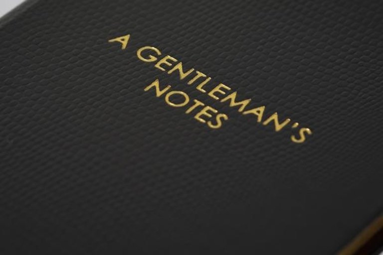 Sloane Stationery A gentleman's notes - A5  grey notebook