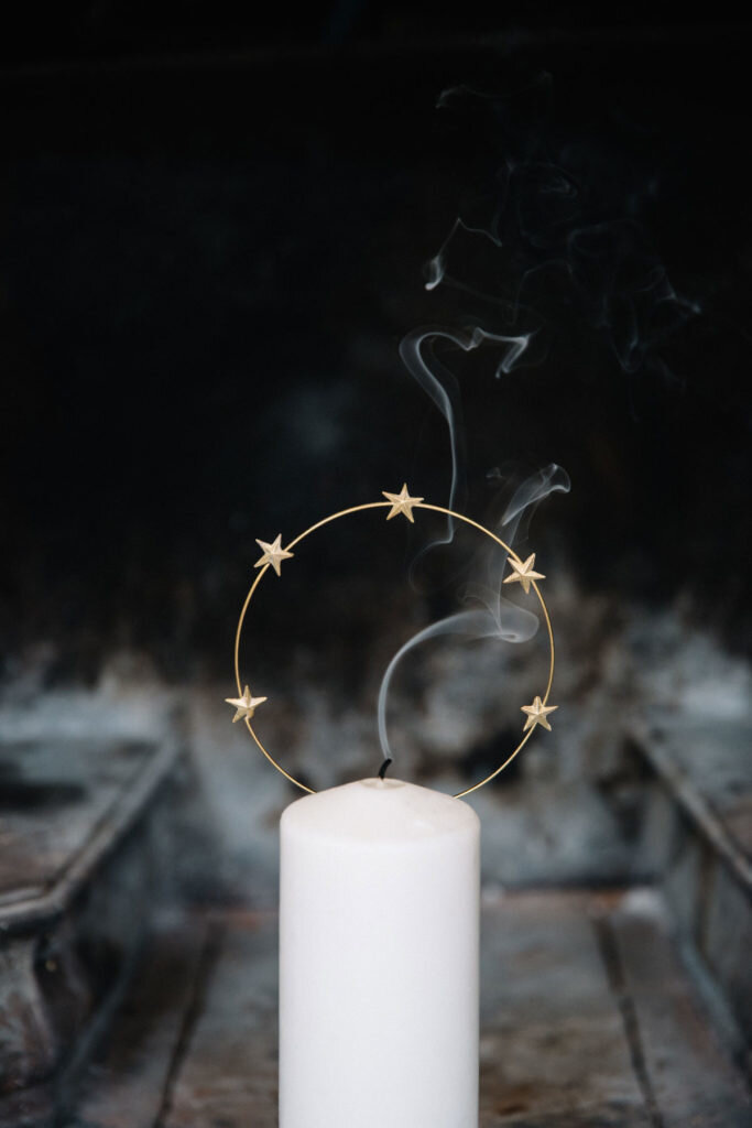 Aureole candle decoration, Ø 15 cm
