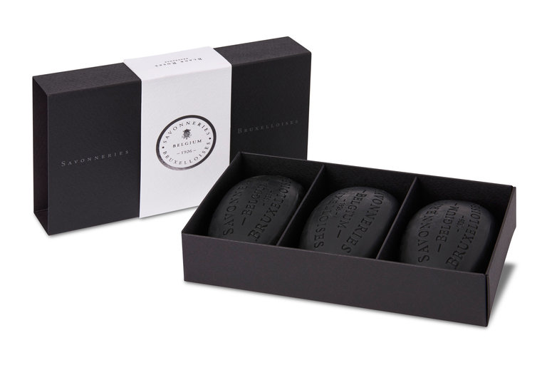 Savonneries Bruxelloises Fine soap gift box - black rose (3 x 100 g)