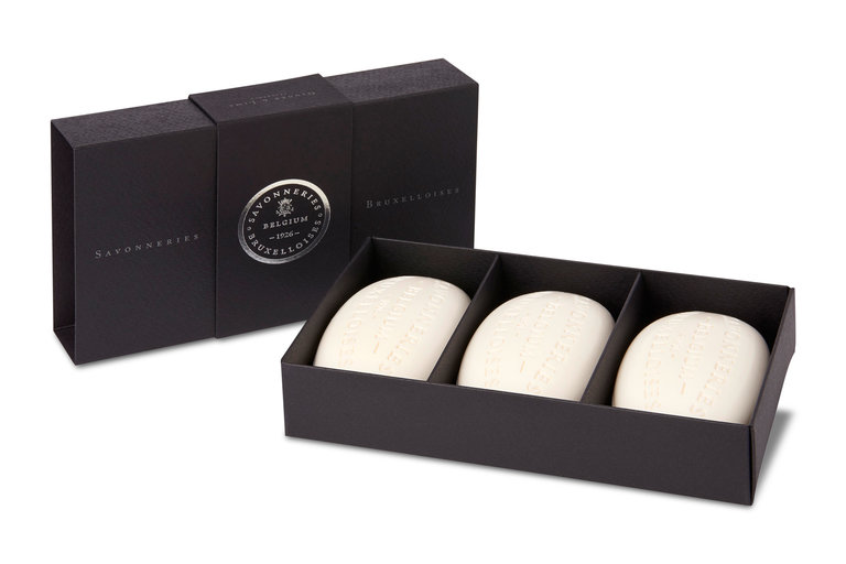 Savonneries Bruxelloises Fine soap gift box - ginger lime  (3 x 100 g)