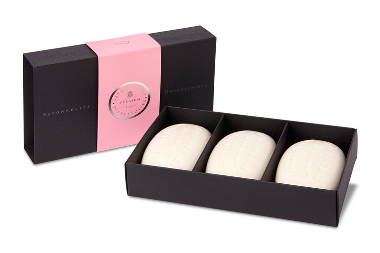 Savonneries Bruxelloises Fine soap gift box - peony (3 x 100 g)