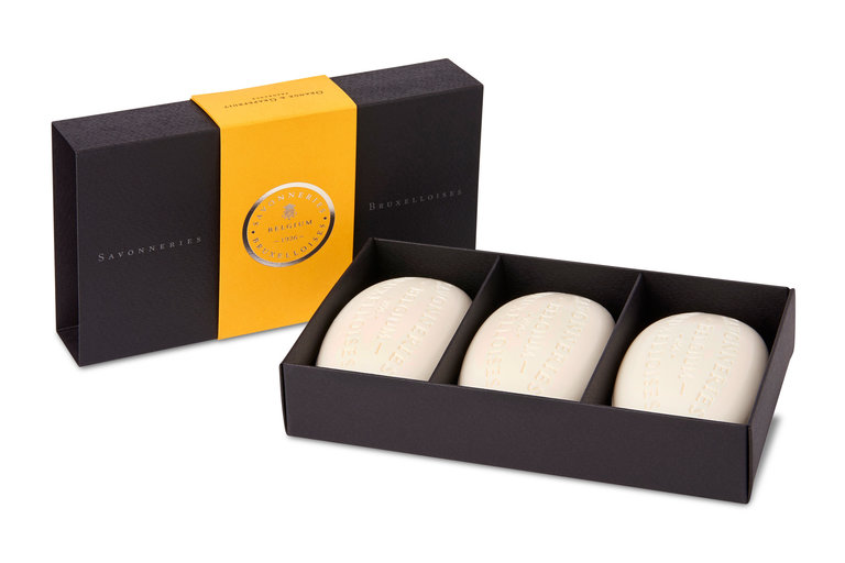 Savonneries Bruxelloises Fine soap gift box - orange grapefruit (3 x 100 g)