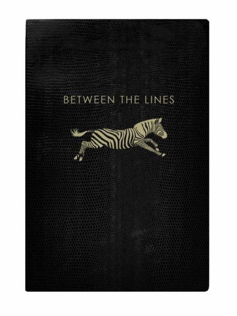 Sloane Stationery Between the lines - black softcover notebook