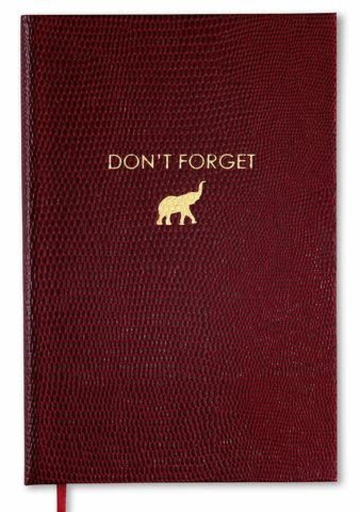 Sloane Stationery Don't forget - pocket notebook - dark red