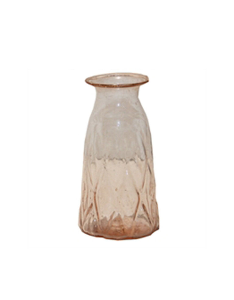 Small light pink glass vase