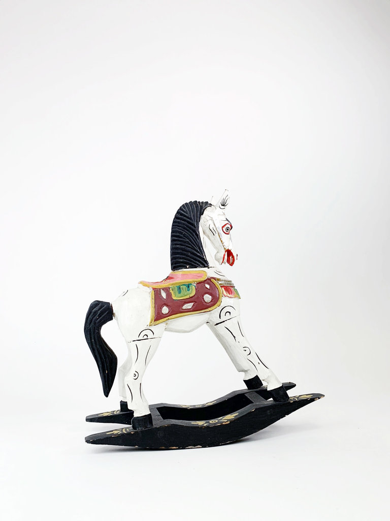 Vintage Vintage decorative wooden rocking horse
