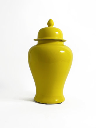 Temple jar - bright yellow Temple jar - bright yellow
