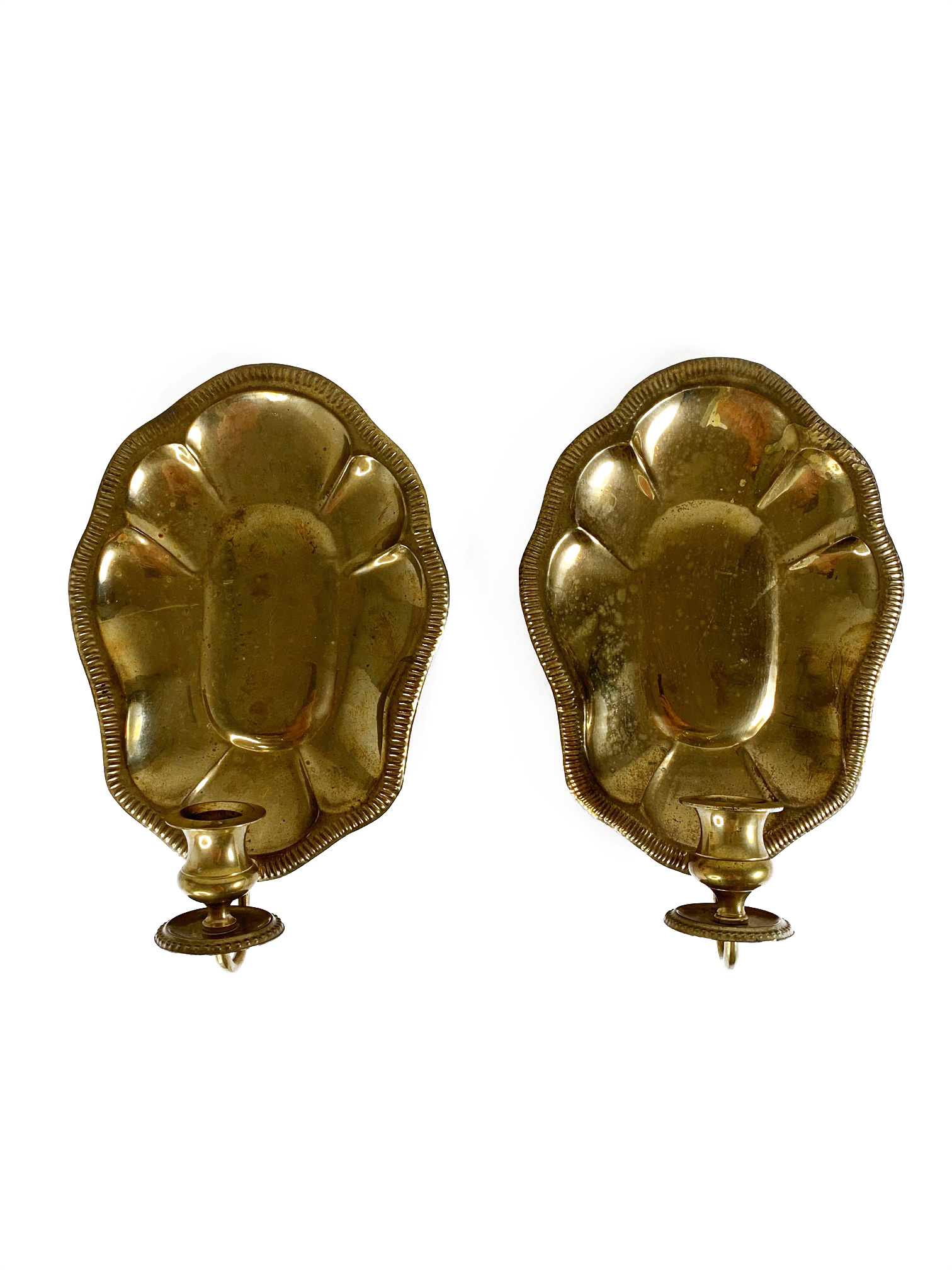 brass wall candle holders on Vintage Brass Wall Candle Holders Curiosa Cabinet