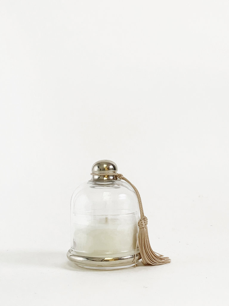 Côté Bougie Scented candle in bell jar with beige tassel - Fig