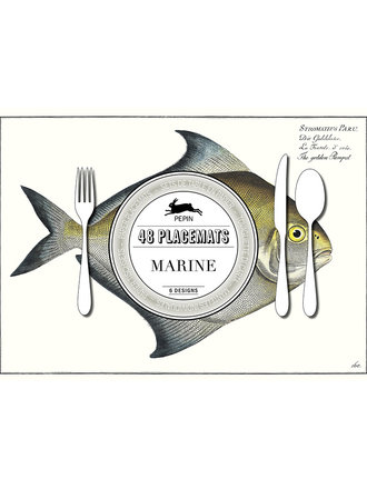 The Pepin Press Marine paper placemats, 48 sheets The Pepin Press Marine paper placemats, 48 sheets