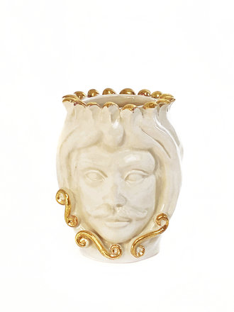 Agata Treasures Testa di Moro vase - Tancredi Agata Treasures Testa di Moro vase - Tancredi