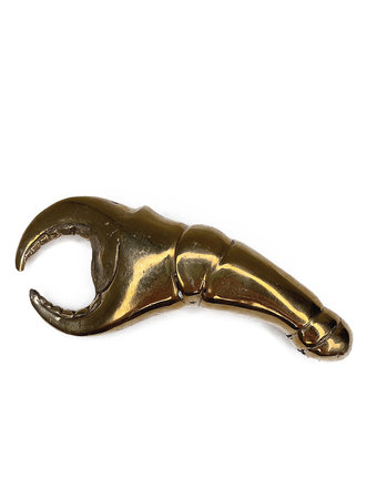 Brass Crab Claw Bottle Opener