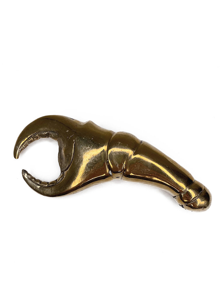 Brass Crab Claw Bottle Opener