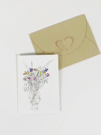 Marlies Boomsma Gift card with flowers Marlies Boomsma Gift card with flowers