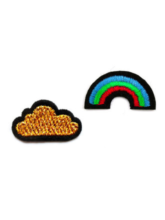 Macon & Lesquoy Strijkapplicatie - Wolk en regenboog Macon & Lesquoy Strijkapplicatie - Wolk en regenboog