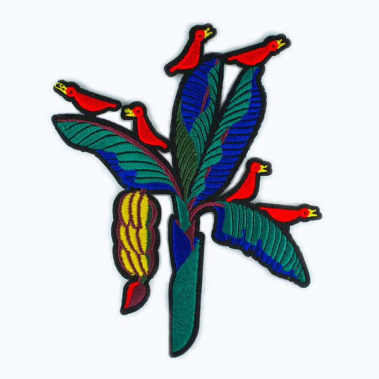 Macon & Lesquoy Patch - large patch banana  tree and birds