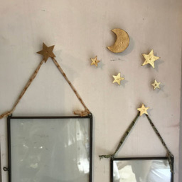 Boncoeurs Set van maan en sterren muur spijkers