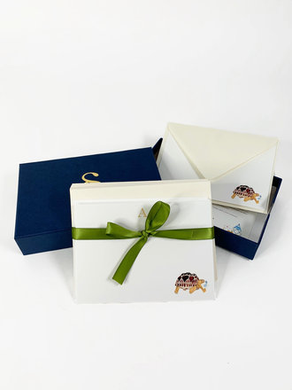 Stationery Stories Briefpapierset met monogram - Schildpad Stationery Stories Briefpapierset met monogram - Schildpad