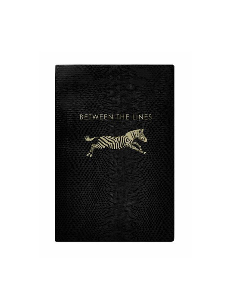 Sloane Stationery Between the lines - black softcover notebook