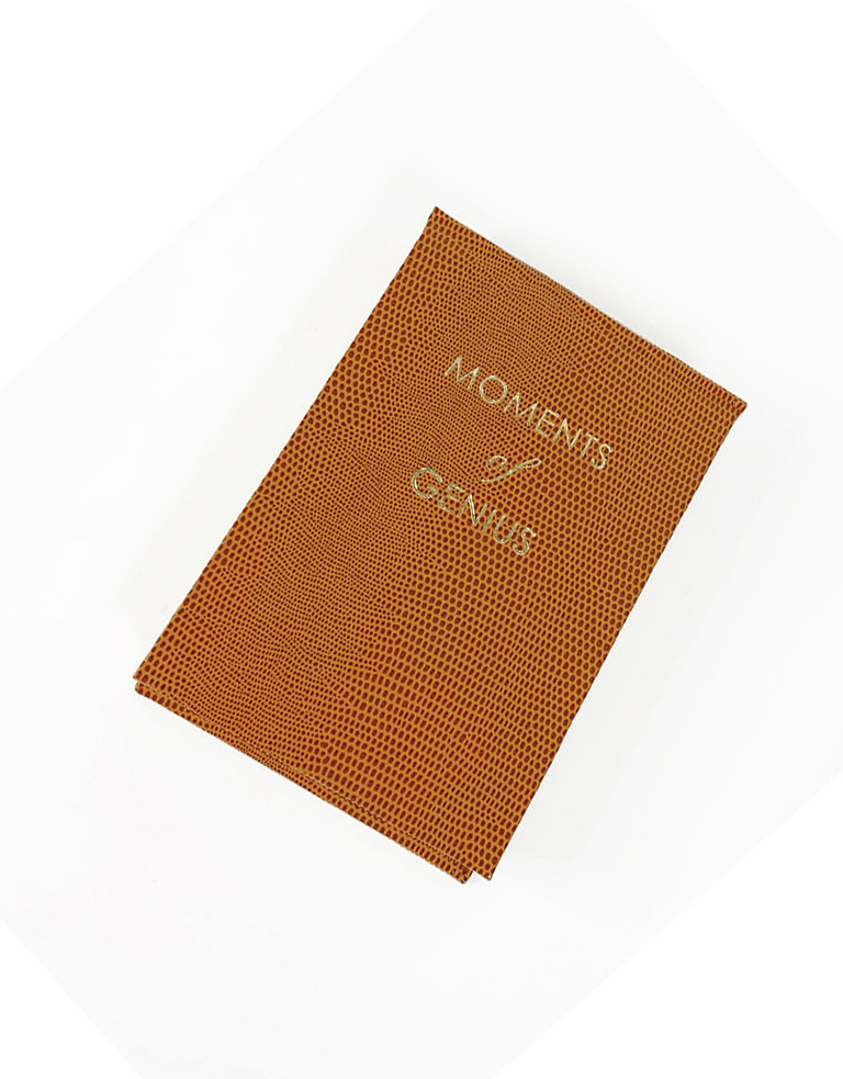 Sloane Stationery Moments of genius - note pads - cognac