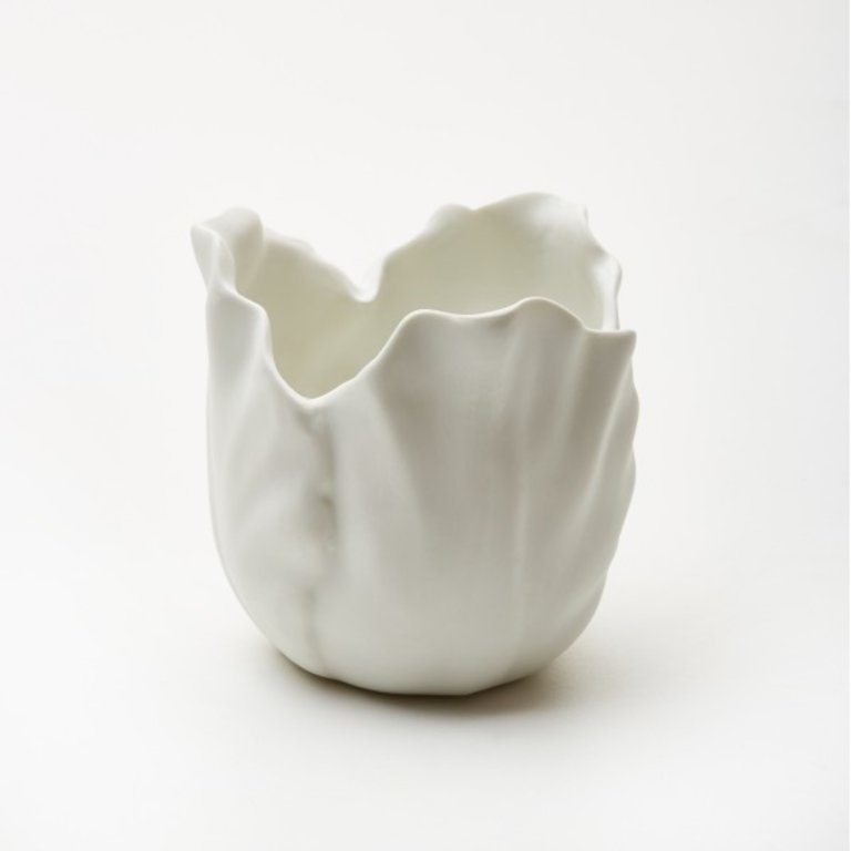 Anoq Tulip biscuit porcelain candle holder