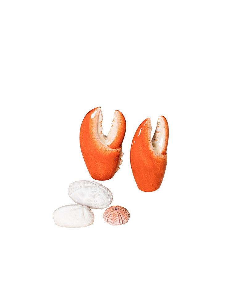 Set of two crab pincers salt and pepper