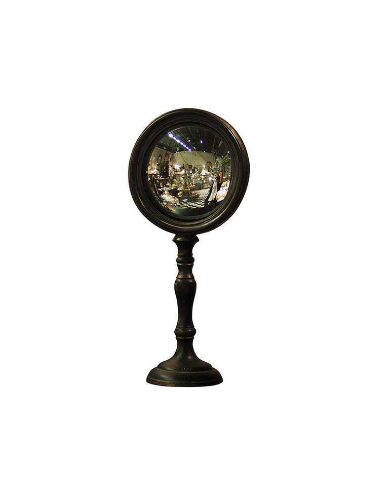 Convex mirror on high stand