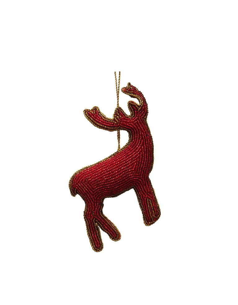 Reindeer  beaded ornament