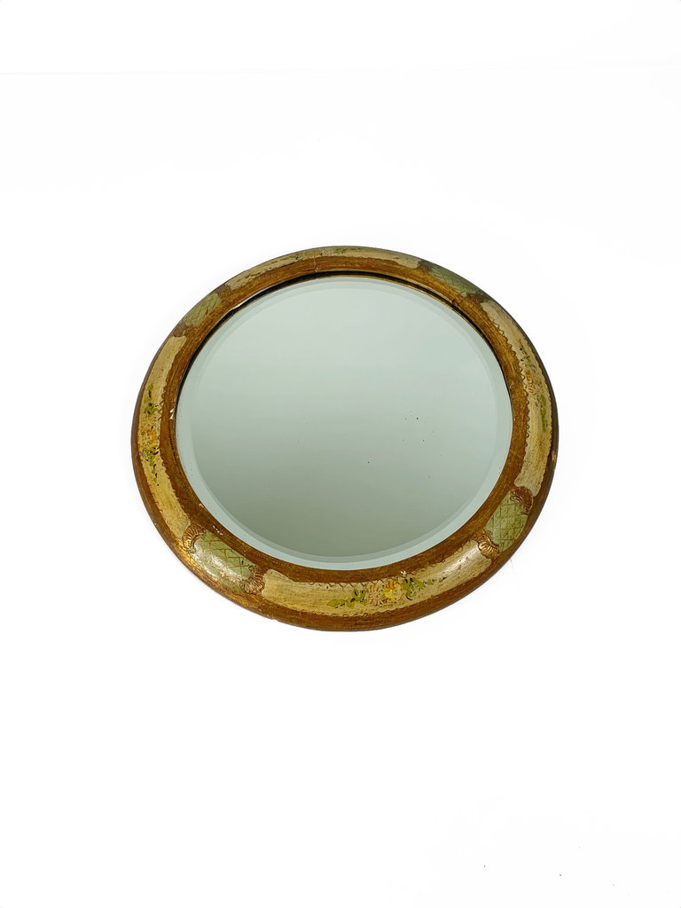 Vintage Vintage Italian round mirror