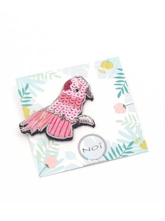 Noï/Natural Life Pink parrot brooch Noï/Natural Life Pink parrot brooch