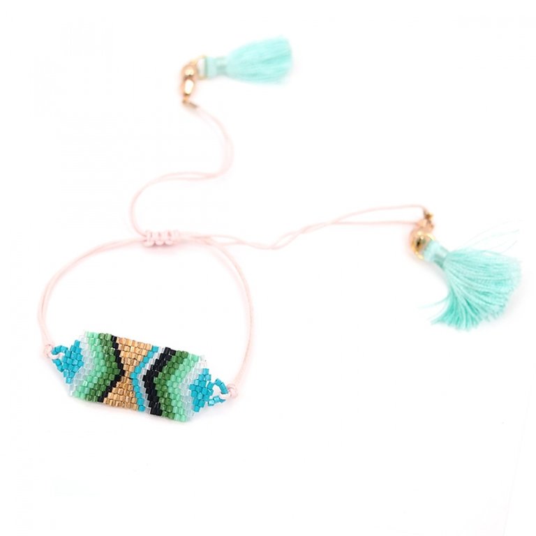 Noï/Natural Life Noi Blue beaded diamond bracelet