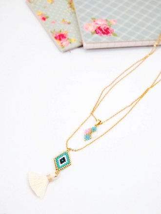 Noï/Natural Life Beaded diamond necklace Noï/Natural Life Beaded diamond necklace