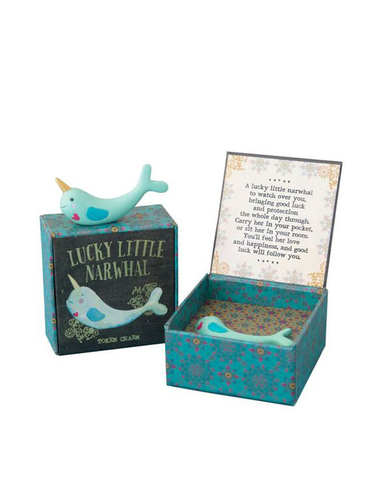 Noï/Natural Life Lucky charm in a giftbox - Narwhal