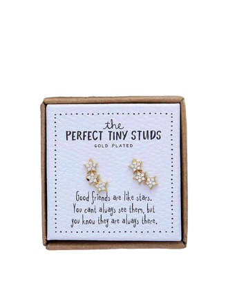 Noï/Natural Life Earrings - tiny studs - three stars Noï/Natural Life Earrings - tiny studs - three stars