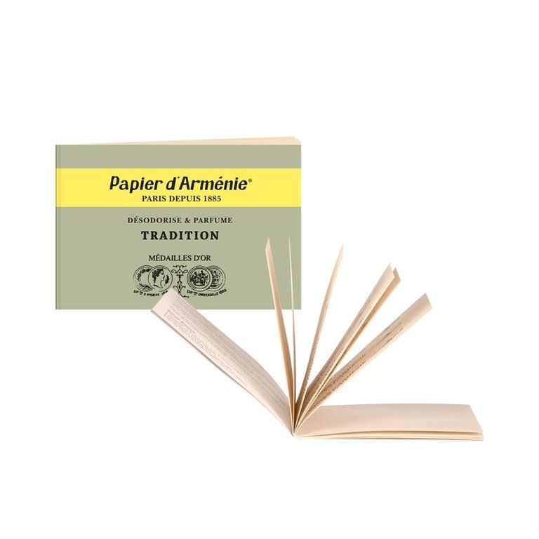 Papier d'Armenie Incense paper vintage box, pack of 6 booklets - Tradition