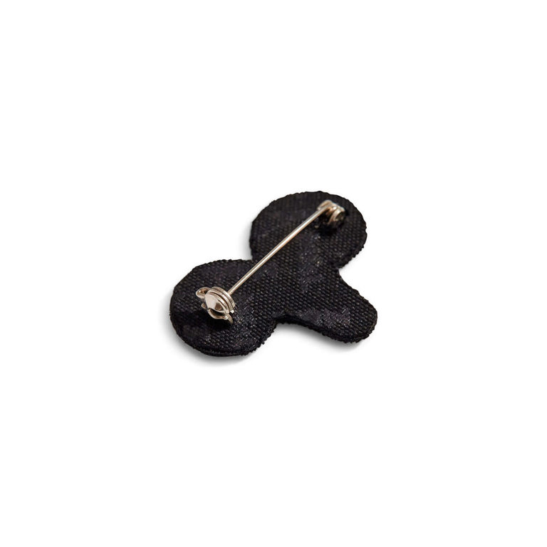 Macon & Lesquoy Macon & Lesquoy Black and gold Aries zodiac brooch