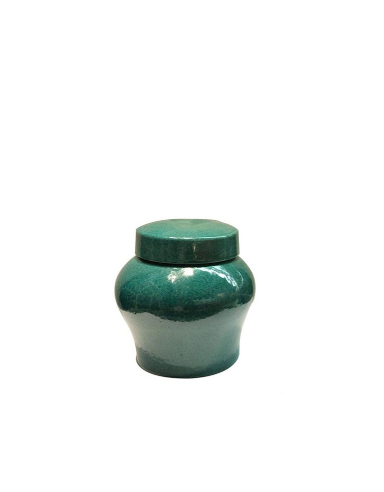 Imperial green ginger pot