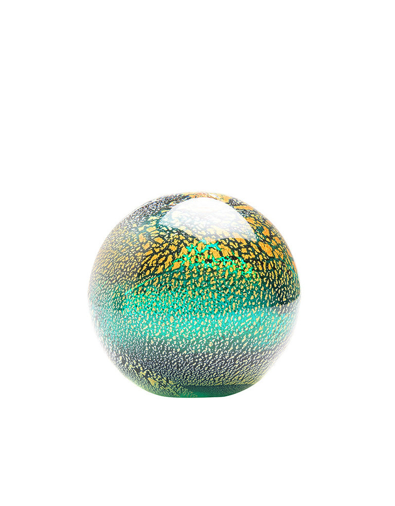 Glass ball in ocean colors  - Large