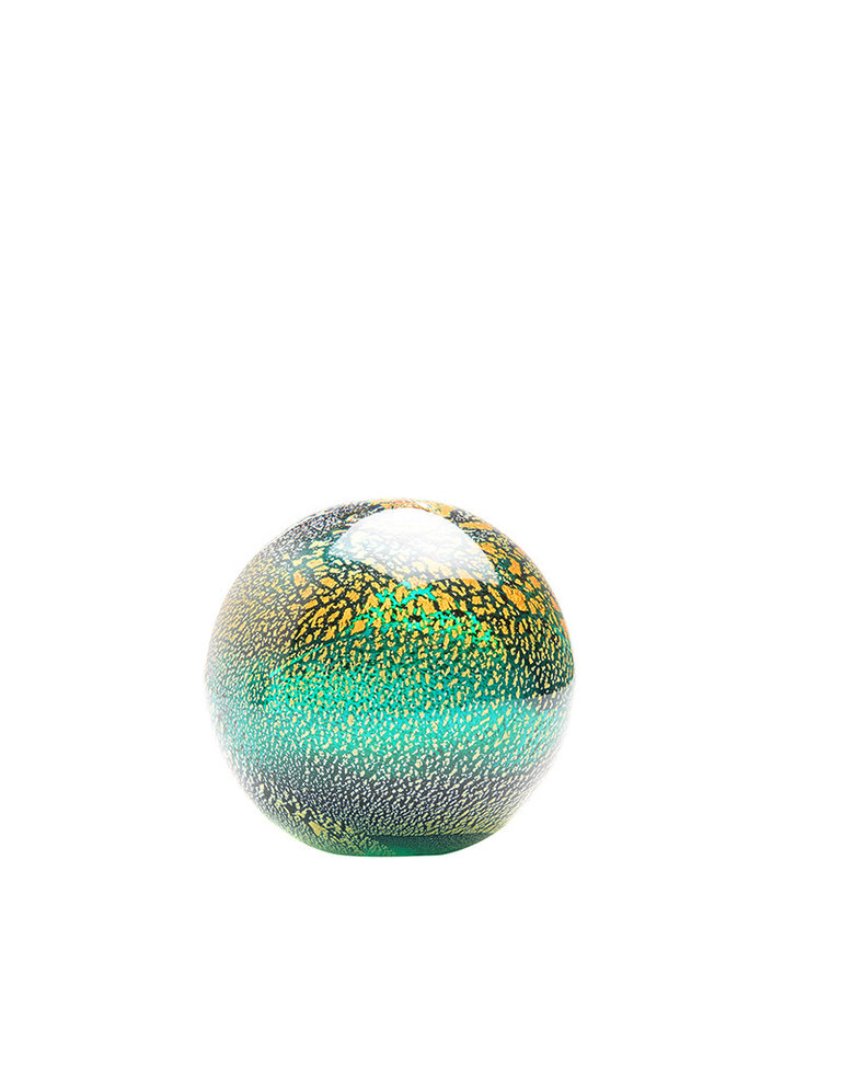Glass ball green ocean - small