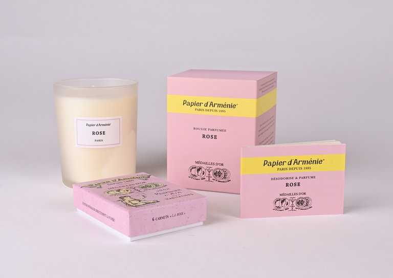 Papier d'Armenie Scented Candle - Rose